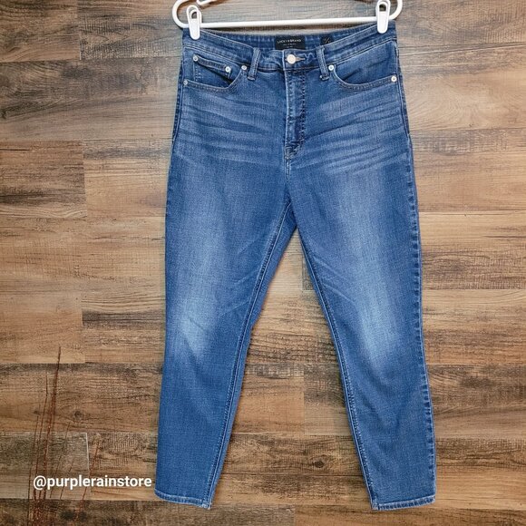 Lucky Brand Jeans 12 Skiny Ankle Bridgette High Rise Tummy Control Medium Wash - Picture 1 of 13
